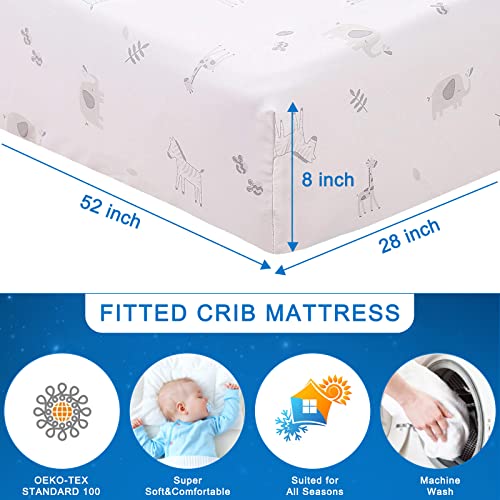 Gray Elephant Crib Bedding Set, Premium 3 Piece Safari Nursery Bedding, Boy Baby Room, 42x33 inch 3 Product: Wowelife Elephant Crib Bedding Set Gray, Premium 3-Piece Baby Bedding Set Elephant, Safari Newborn& Infant Nursery Bedding Set for Baby Boy, Gray