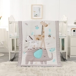 Product: Wowelife Elephant Crib Bedding Set Gray, Premium 3-Piece Baby Bedding Set Elephant, Safari Newborn& Infant Nursery Bedding Set for Baby Boy, Gray
