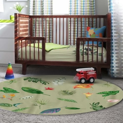 Personalized Toucan Crib Bedding Set, Custom Name Tropical Jungle Baby Nursery 5 Piece Set, Colorful Decor 32.5cm 14 Product: YISMEET Custom Crib Bedding Set – Personalized Name Tropical Toucan Baby Bedding 5-Piece Set with Soft Blanket, Fitted Sheet, Changing Pad Cover, Rug and Wall Art – Colorful Jungle Nursery Decor