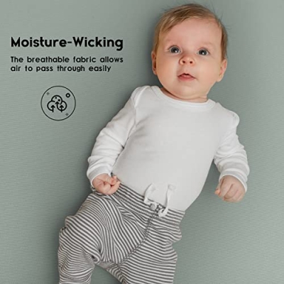 Green Leaf Crib Sheets, 2 Pack Soft Fitted Baby Sheets, Standard Crib Toddler Mattress, Microfiber, 28 x 52 x 8 inches 11 Product: Yoofoss Baby Crib Sheets for Boys Girls, Fitted Crib Sheet 2 Pack for Standard Crib and Toddler Mattress, Super Soft Microfiber Baby Sheet 28x52x8in(Green+Leaf)