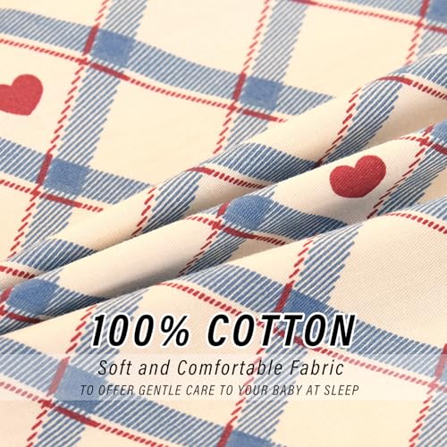 Girls Red Heart Princess Crib Bedding Set, 3 Piece Cotton Nursery Bedding, Fitted Sheet Quilt Pillowcase, 52x28x8in 3 Product: ZZRSSSLC 3 Pieces Cute Girls and Red Heart Printed Pattern Crib Bedding Set, Soft Cotton Duvet Bedding Sets Includes Fitted Sheet, Quilted Cover and Pillowcase