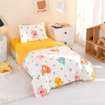 Product: ZZRSSSLC Dinosaur Crib Bedding Set for Baby Boys or Girls, 3 Pieces Cute Animal Pattern Nursery Bed Set Decor with Fitted Sheet, Duvet Cover, Pillowcase,100% Cotton