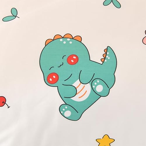 Dinosaur Crib Bedding Set, 100% Cotton Nursery Bedding, Fitted Sheet Duvet Cover Pillowcase, Standard Mini Size Bed 52x28x8in 7 Product: ZZRSSSLC Dinosaur Crib Bedding Set for Baby Boys or Girls, 3 Pieces Cute Animal Pattern Nursery Bed Set Decor with Fitted Sheet, Duvet Cover, Pillowcase,100% Cotton
