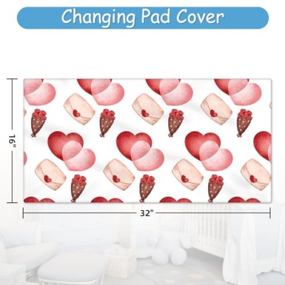 Product: Hatchaa Personalized Baby Crib Bedding Set, 5 Pcs Custom Name Bedding Set for Girls Boys, Red Bear Baby Crib Set, Double Layer Nursery Bedding Set for Infants Toddlers Newborn Customized Gifts
