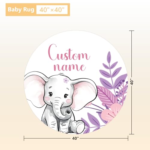 Product: Terwex Personalized Baby Bedding Set - 3 Pcs Custom Name Crib Bedding Set for Nursery, Soft Double Layer Baby Crib Set for Boys Girls, Customized Gifts for New Parents Infant Toddler, Purple Elephant