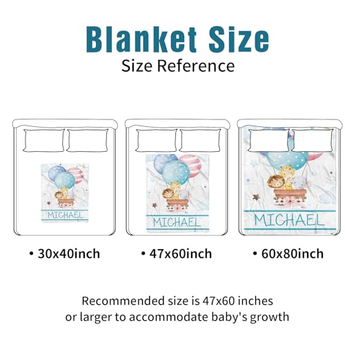 Personalized Hot Air Balloon Nursery Bedding Set, Custom Name Crib Set, 3 Piece Girls Nursery Gift, 30x40in 6 Product: YISMEET Custom Name Crib Bedding Set - Hot Air Balloon Tours Pattern, Personalized Nursery Bedding 3-Piece Set– Soft Blanket, Fitted Sheet, Changing Pad Cover – for Newborns Girls Nursery Gifts