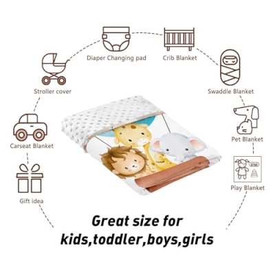 Personalized Hot Air Balloon Nursery Bedding Set, Custom Name Crib Set, 3 Piece Girls Nursery Gift, 30x40in 10 Product: YISMEET Custom Name Crib Bedding Set - Hot Air Balloon Tours Pattern, Personalized Nursery Bedding 3-Piece Set– Soft Blanket, Fitted Sheet, Changing Pad Cover – for Newborns Girls Nursery Gifts