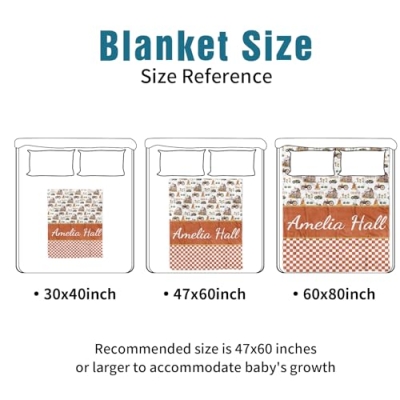 Product: YISMEET Personalized Baby Crib Bedding Set: 3 Piece Custom Crib Bed Set with Name, Nursery Bedding Set for Baby Girls, Newborn Boys Crib Sets, Orange Farm Theme Baby Bedding Set, Perfect Nursery Gift